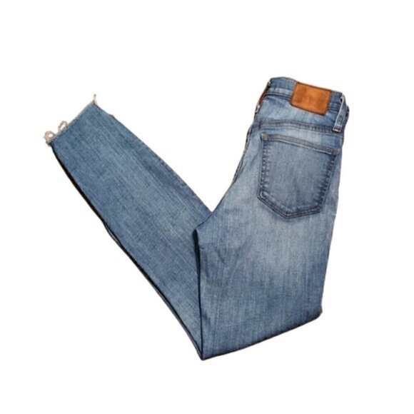 J. Crew 9" High-Rise Toothpick Button Fly Raw Hem Jeans - Picture 4 of 5